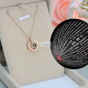 采购100种语言表达项链，铜、银都有需要