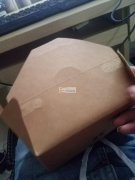 大量一次性纸制饭盒糊盒外发（立体四角）