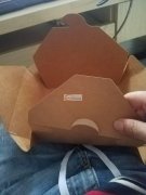 大量一次性纸制饭盒糊盒外发（立体四角）