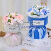 承接香皂手捧花插花、包装、打包一条龙。人