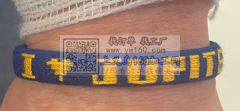 找做图中手链的加工厂，蓝色手镯+黄色Lo