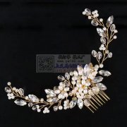 找专业新娘头饰绕珠子手工加工厂