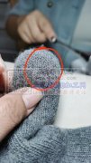 5万双手套外发，是导电线车上去的 食指和