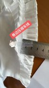 寻找专业做高品质卷边压褶车线的工厂，有大白色面料