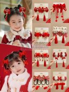 求购图上这些新年款式发夹发圈现货，如图类